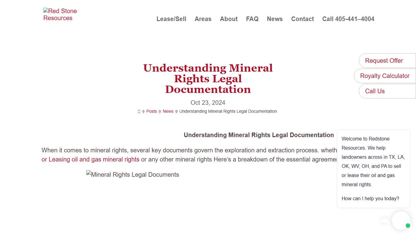 Understanding Mineral Rights Legal Documentation - Red Stone Resources